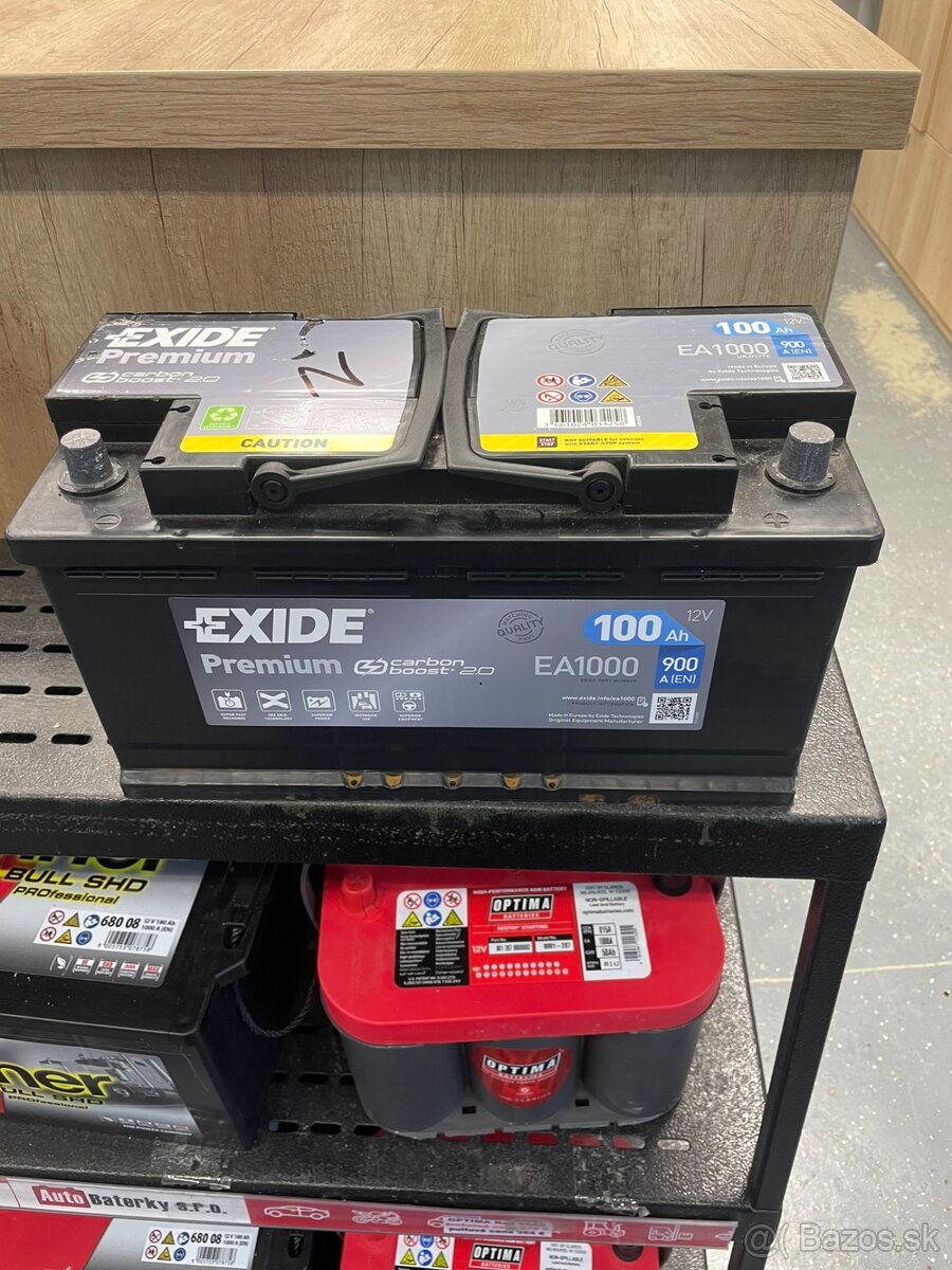 Štartovacia batéria EXIDE 100Ah 12  V