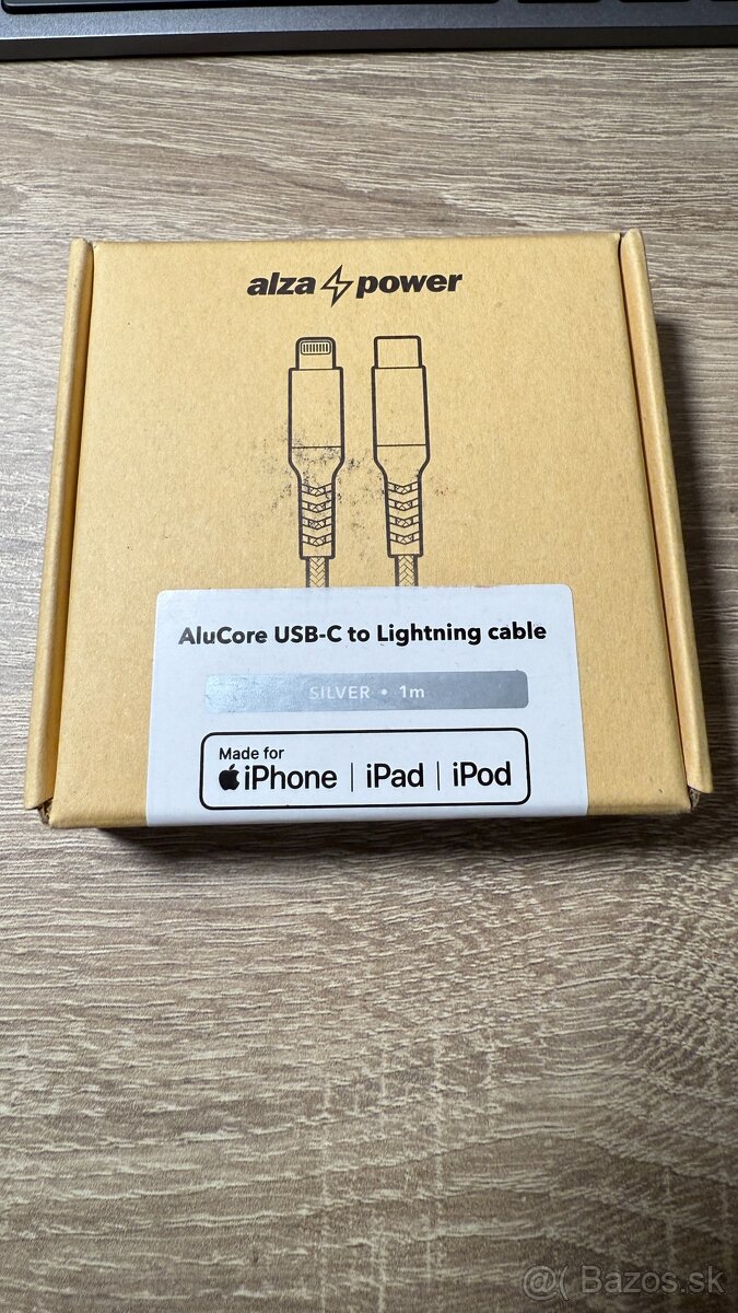 Nový kábel AlzaPower AluCore USB-C to Lightning MFi 1m