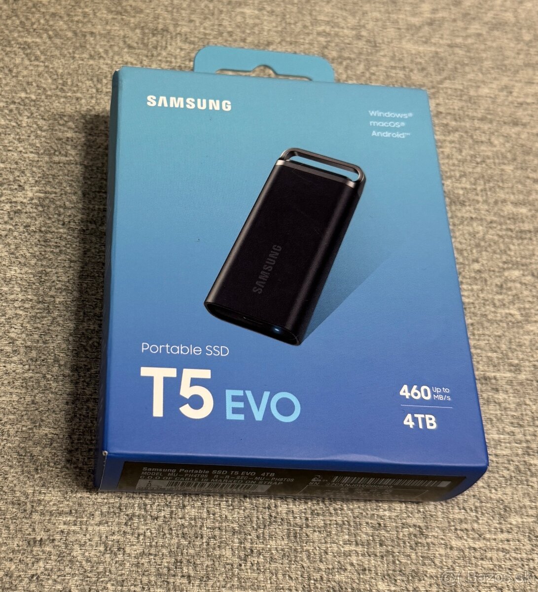 Samsung T5 Evo 4TB Portable SSD