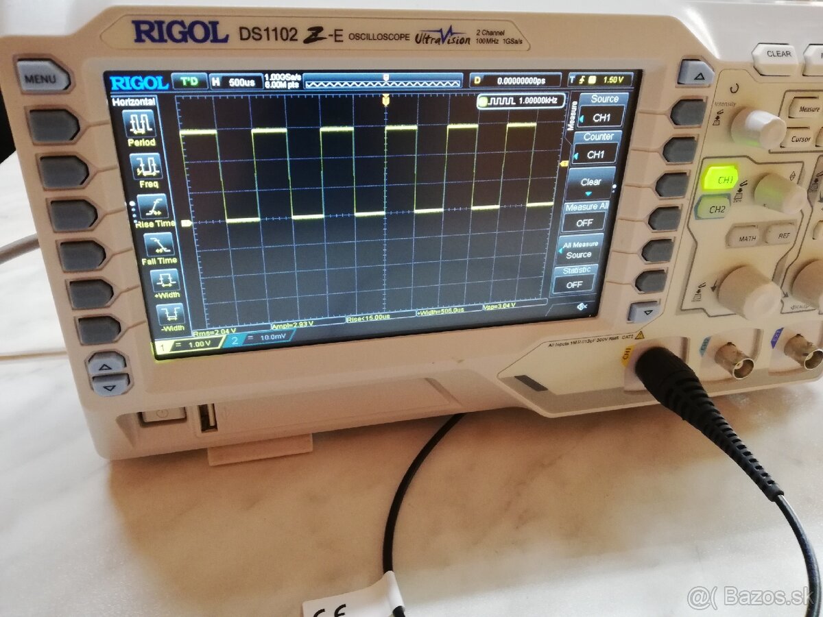 Digitálny osciloskop 2x 100MHz 1GSa/s