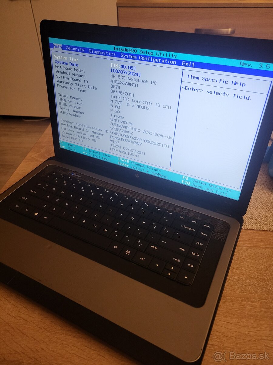 HP 630 na diely/opravu