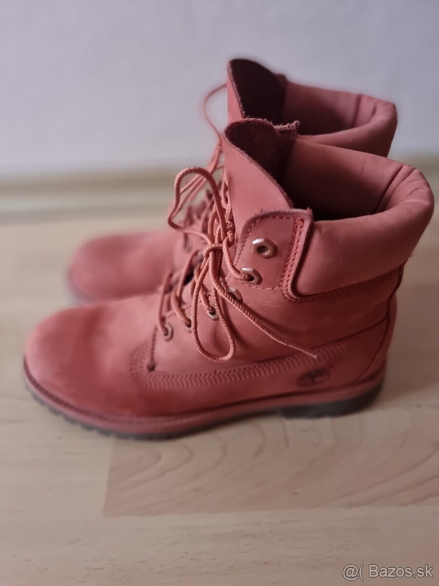 Nepremokave Timberland premium 6 Top stav lososove