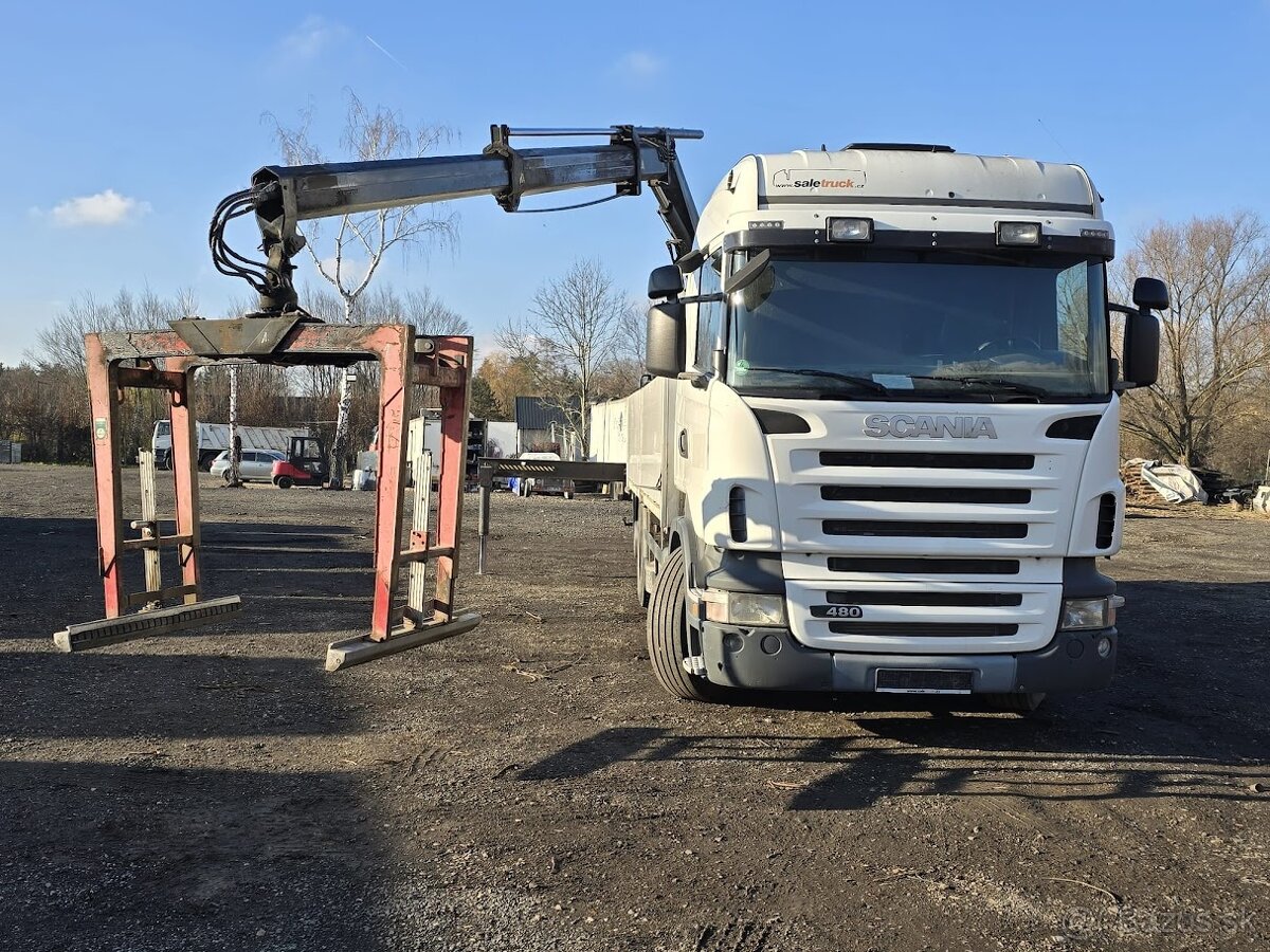 VALNÍK SCANIA R 480 6x2 s hydraulickou rukou HIAB r.v.2007