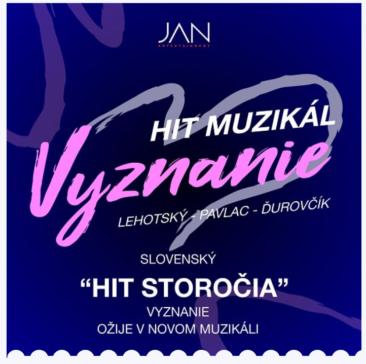 Muzikál VYZNANIE 19.10.2024 Košice