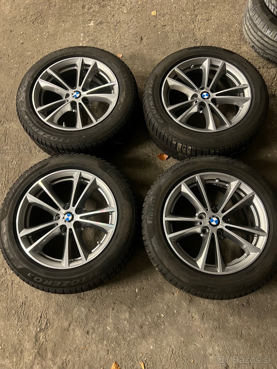 originál BMW elektróny r17 5x112+zimne pneu