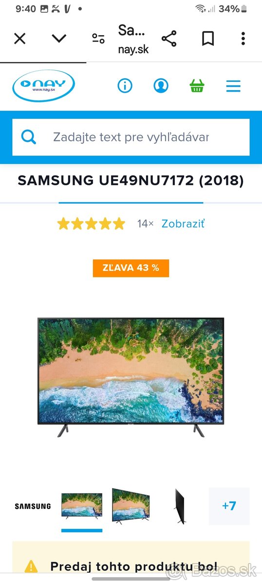 Samsung smart led tv 4K 49inch 123 cm