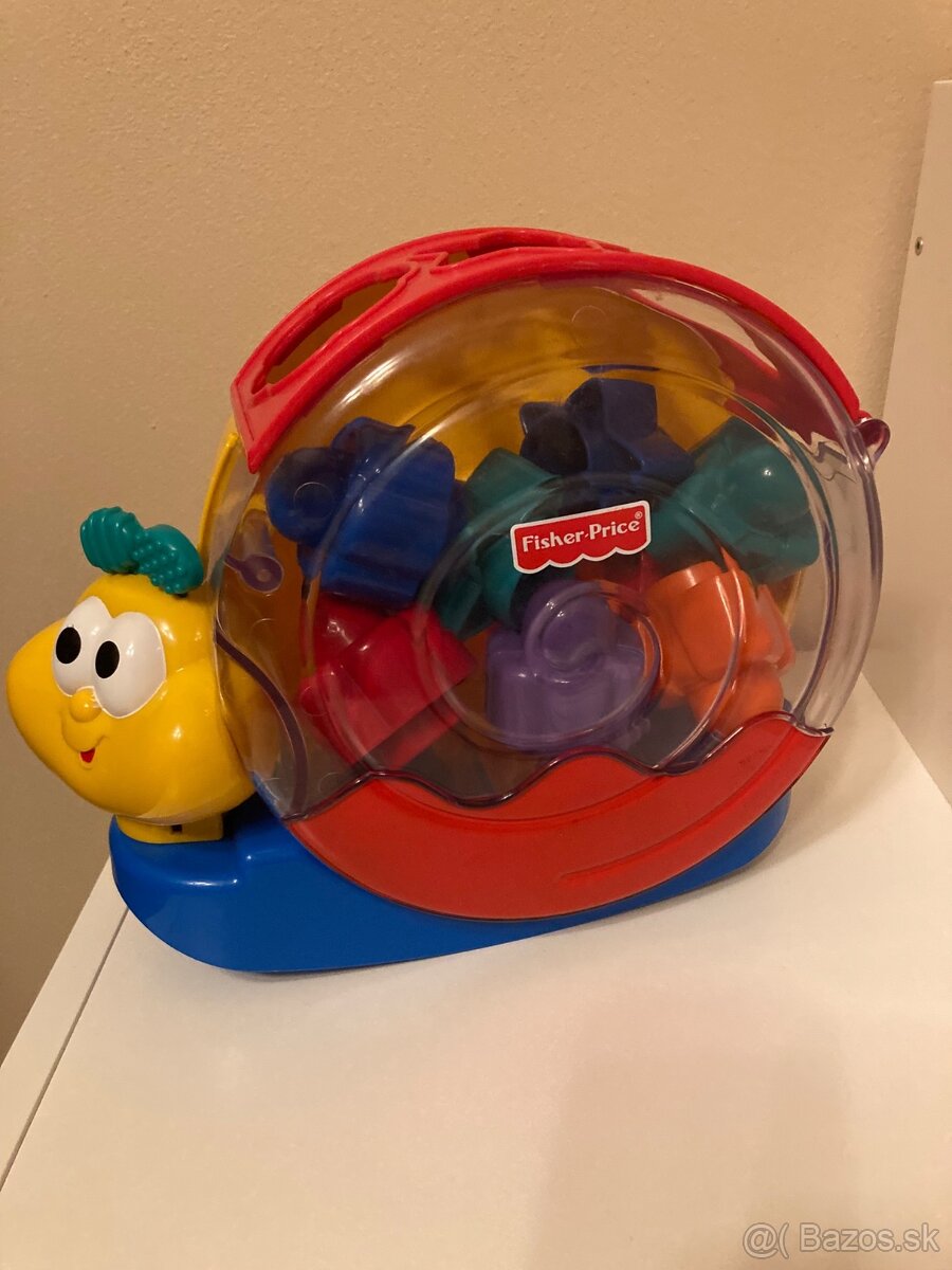 Fisher price, labyrint, drevené vkladačky, Krtko