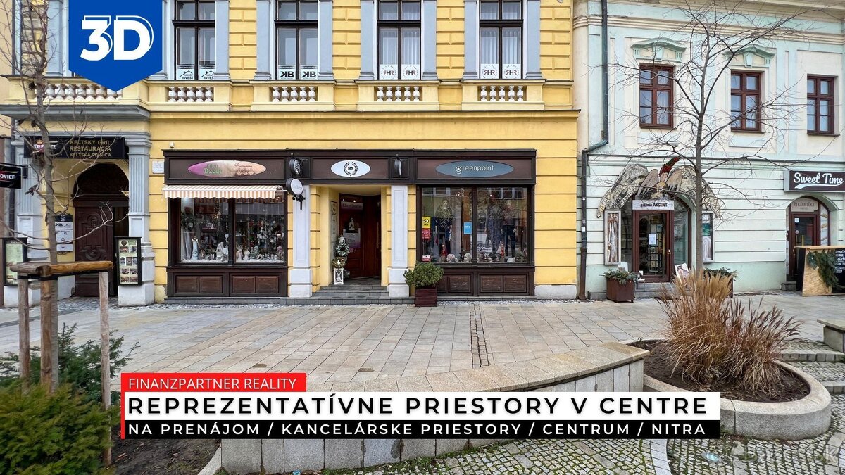 Prenájom - 3 kancelárske priestory, Centrum, Nitra