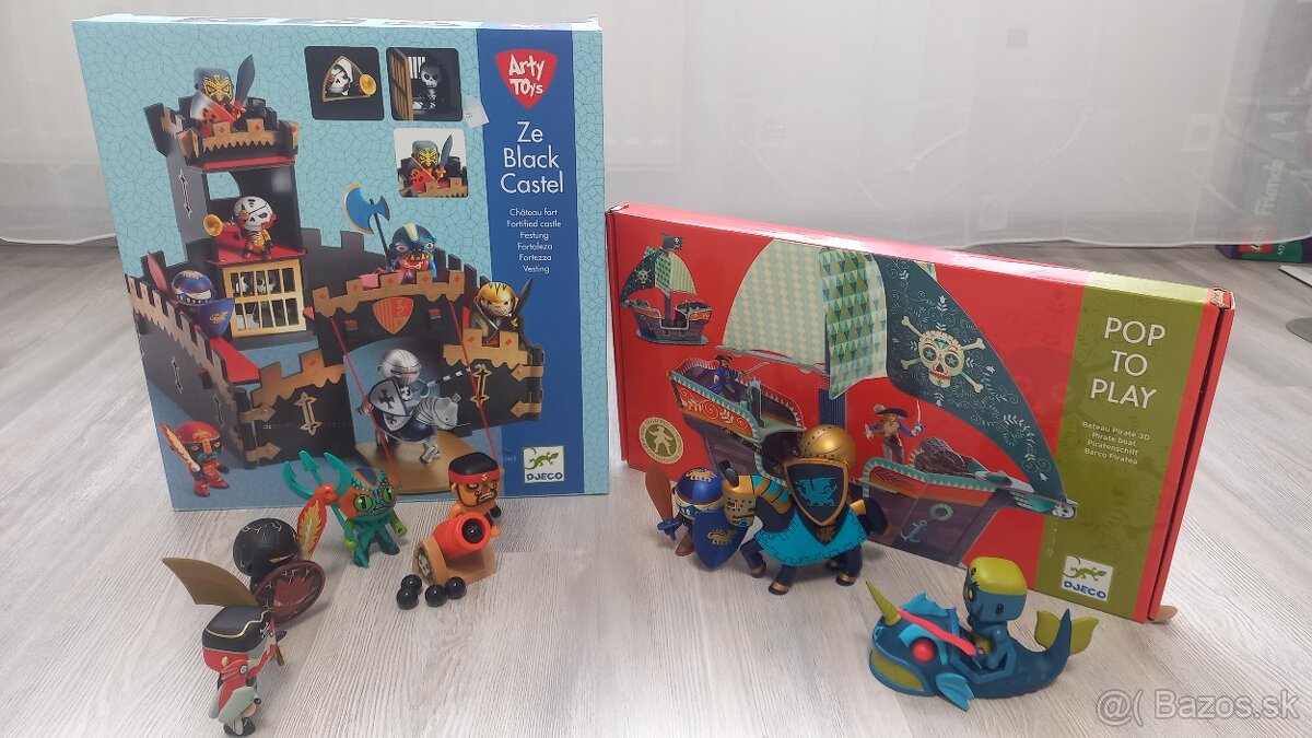 Djeco arty toys hrad, lod, postavicky