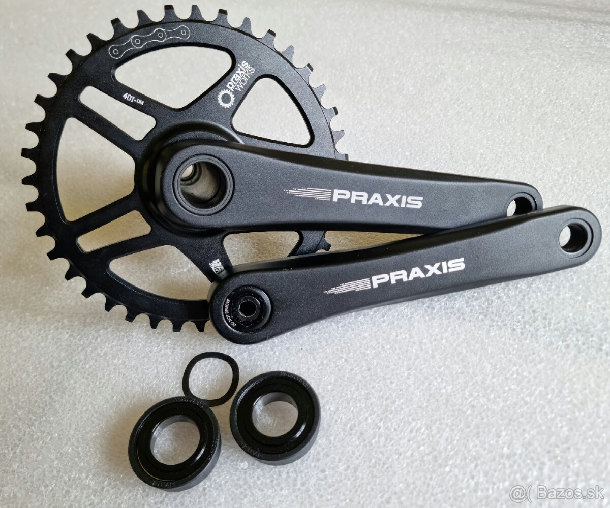 NOVÉ Praxis Alba M24 Gravel kľuky 175mm +stred