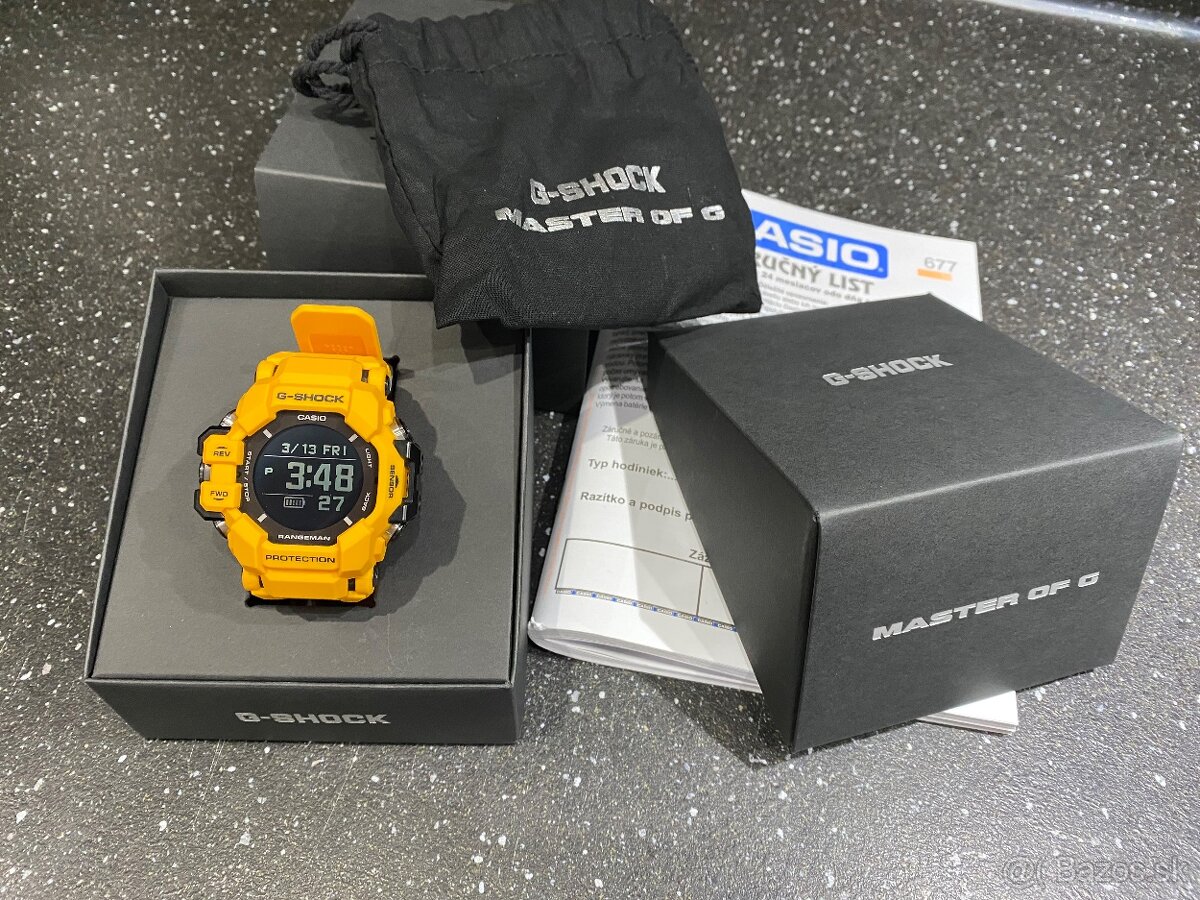 CASIO G-shock GPR H1000 žlte