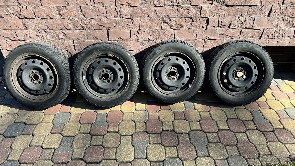 Predám plechové disky 165/70 R14 4x100 zimná sada