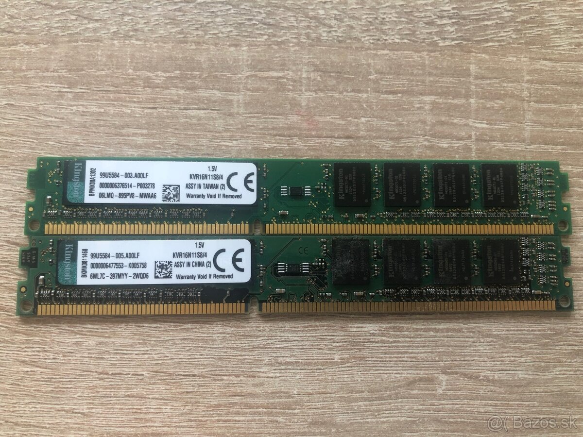 Kingston SDRAM 2x4GB DDR3 1600 CL11