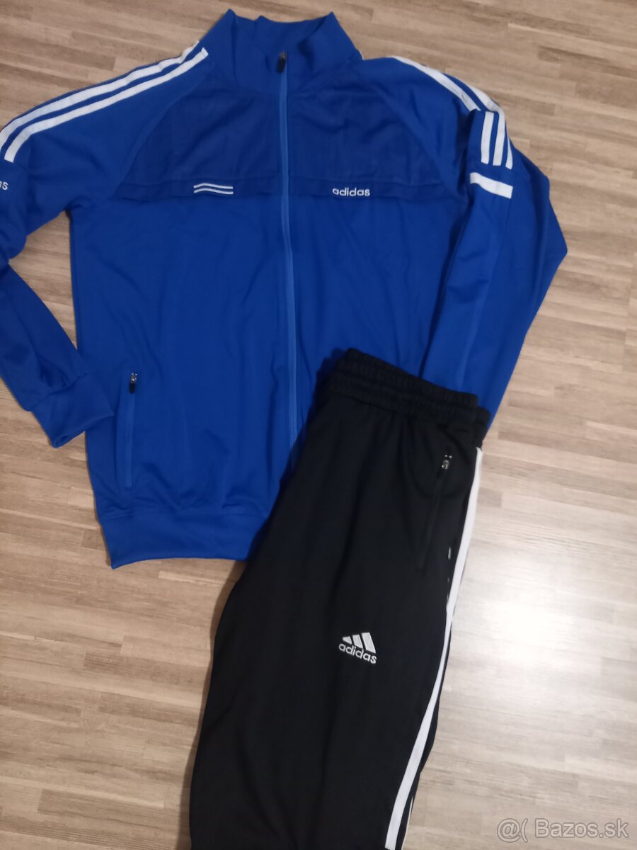 panska suprava adidas, modra mikina