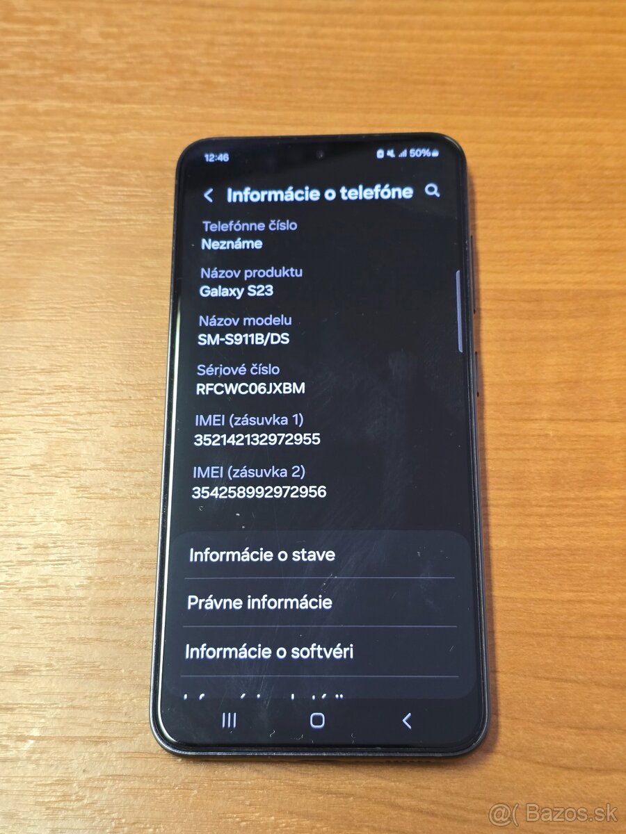 Samsung S23 phantom black 256GB