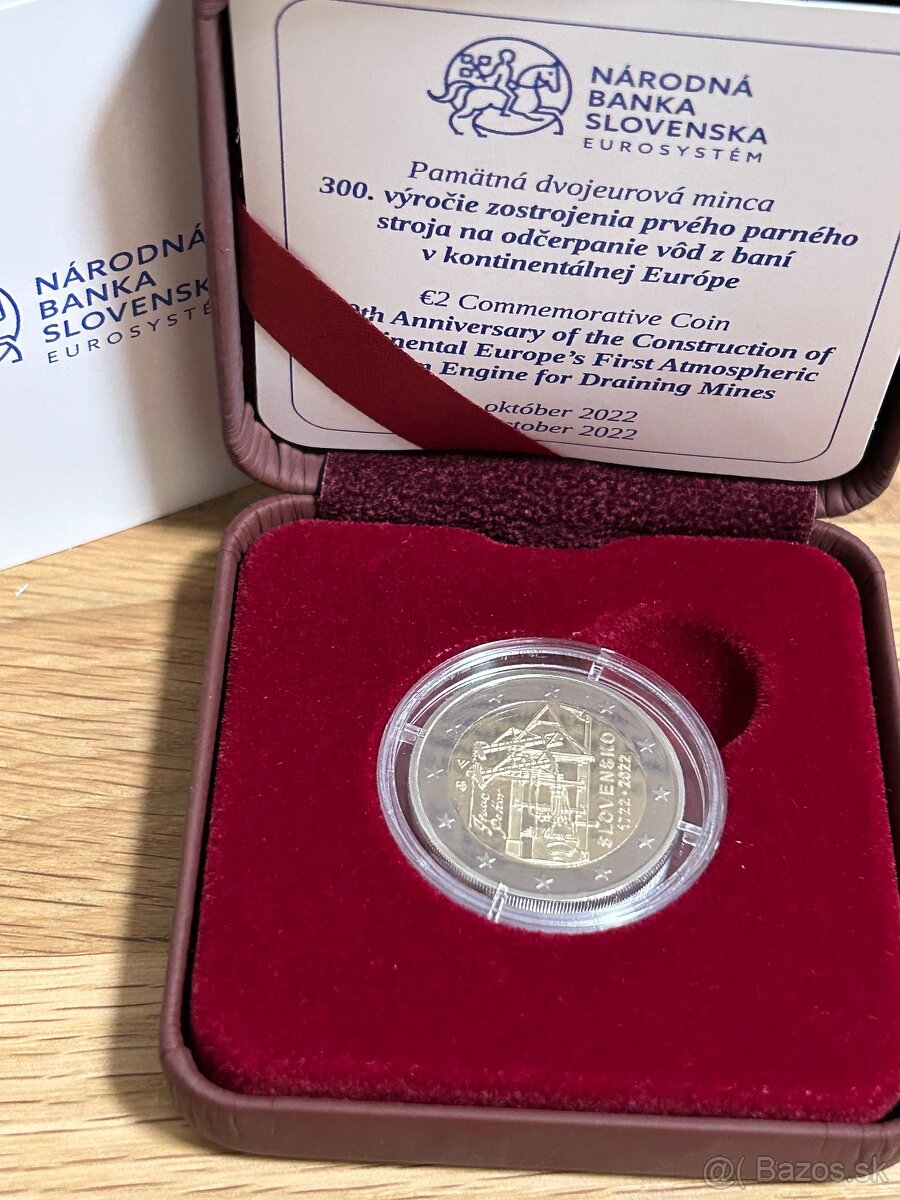 2€ PROOF PARNÝ STROJ 2022