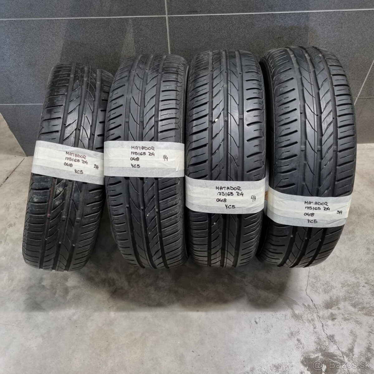 Letné pneumatiky 175/65 R14 MATADOR DOT0418