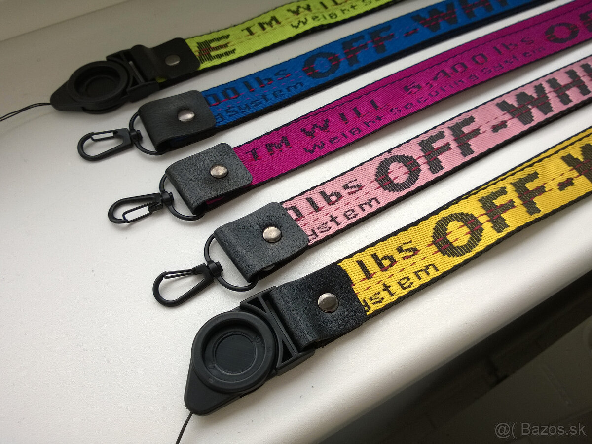 Štýlové šnúrky značky Off-white lanyards