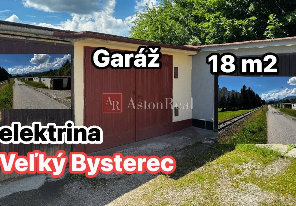 Na predaj GARÁŽ, Veľký Bysterec, elektrina, 18 m2