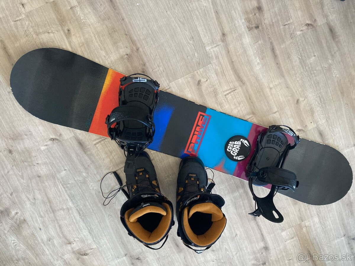 Snowboard komplet