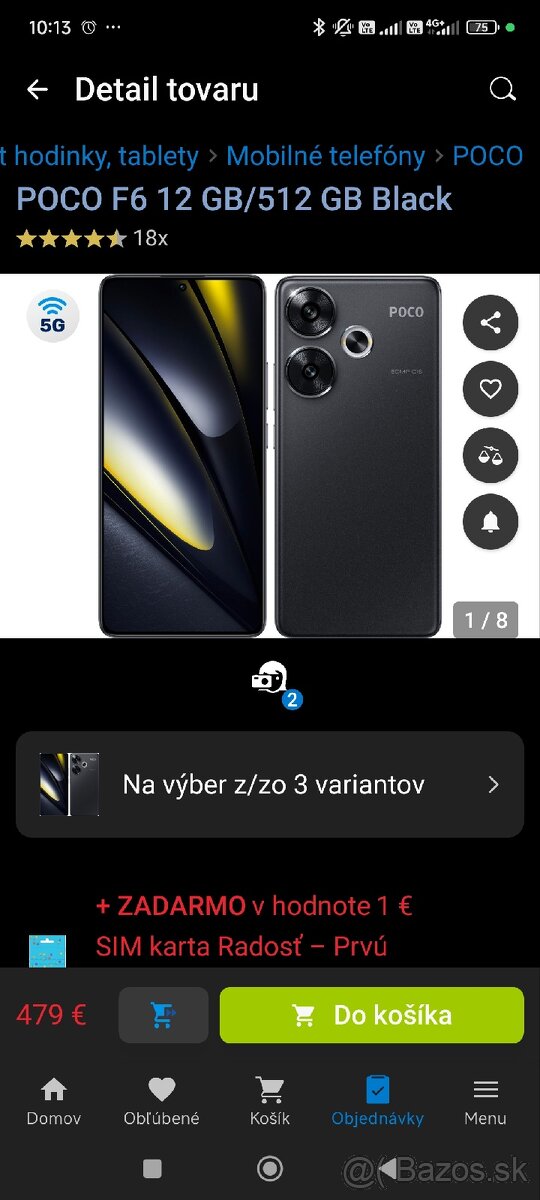 XIAOMI Poco F6 512GB čierna farba