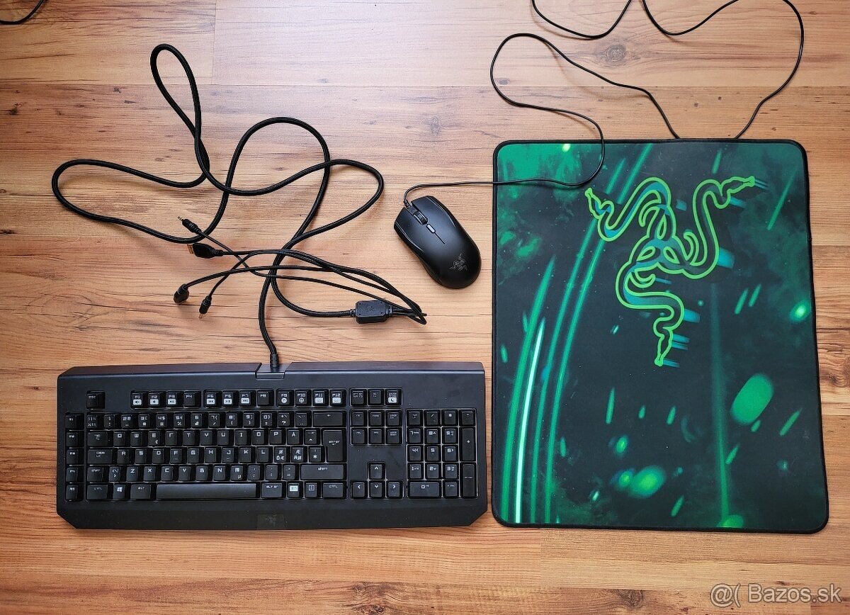 Razer set - mys, podlozka, klavesnica