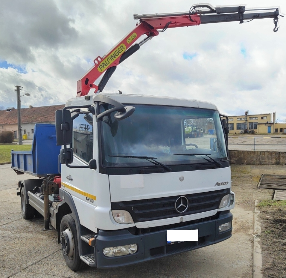 12t MB kontejner+HR Palfinger jeřáb Mercedes Atego