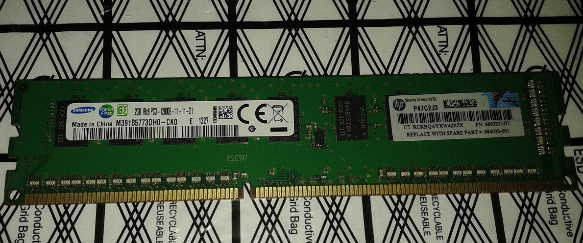 2 GB DDR3 Memory pre vybrané HPE gen 8 servery