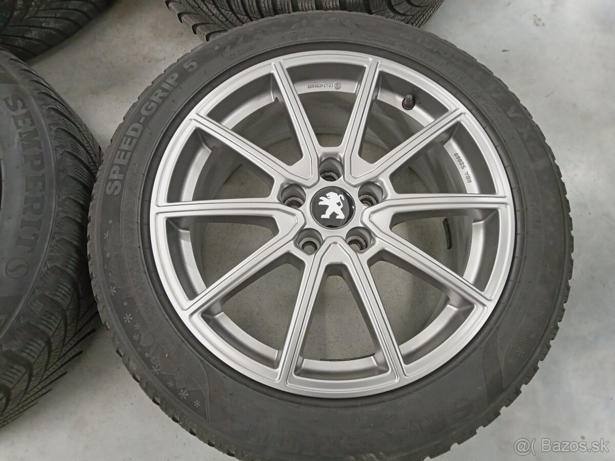 4ks zimne ALU 5x108 R17 7,5J ET40 BROCK PEUGEOT 507