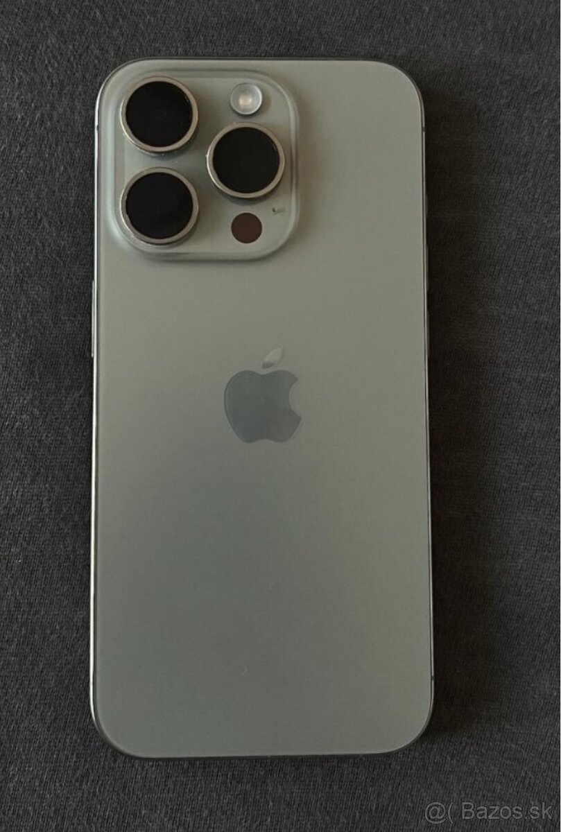 iphone 15 PRO 128GB prírodný titán-Záruka 01/26