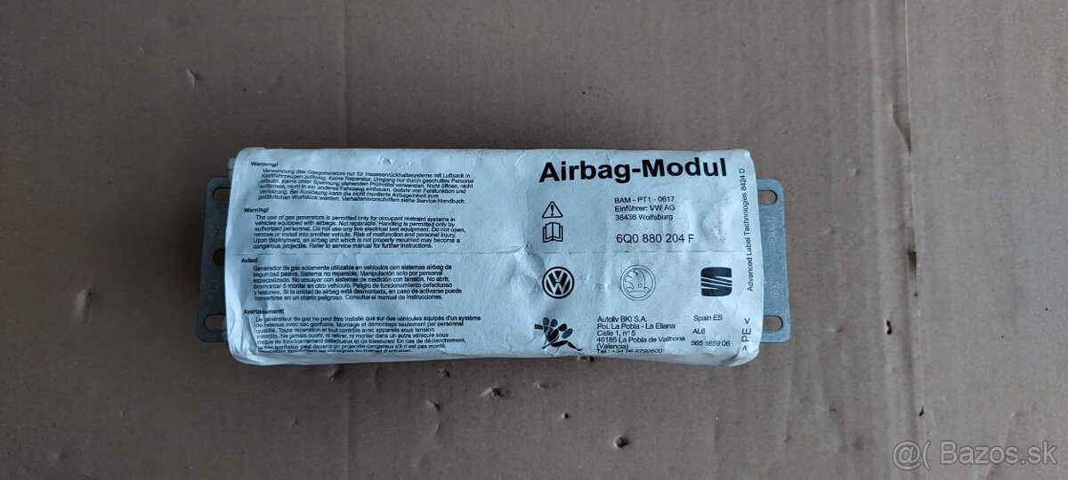 Airbag spolujazdca Škoda Fabia I