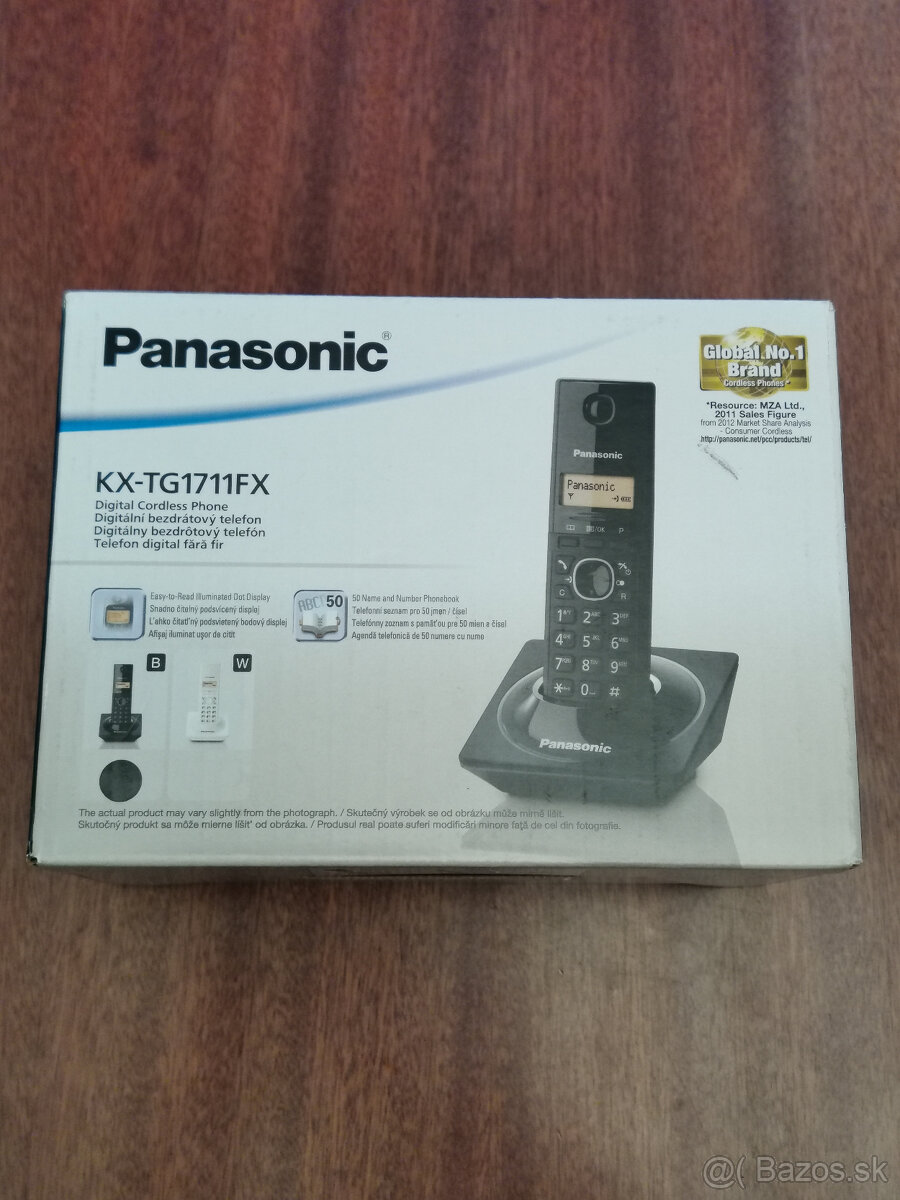 Bezdôtový telefón Panasonic KX-TG1711FX