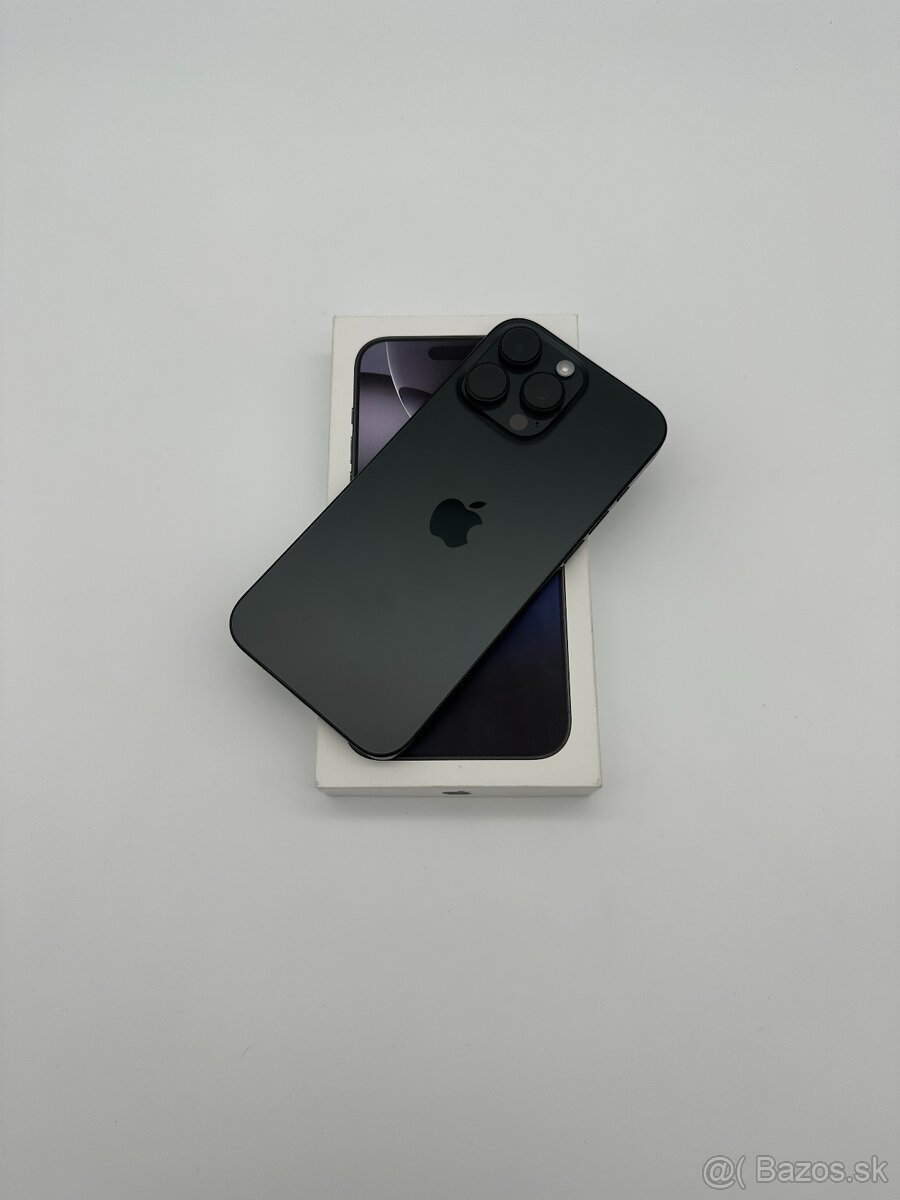 iPhone 16 Pro Max 512GB Black Titanium KOMPLET + ZÁRUKA