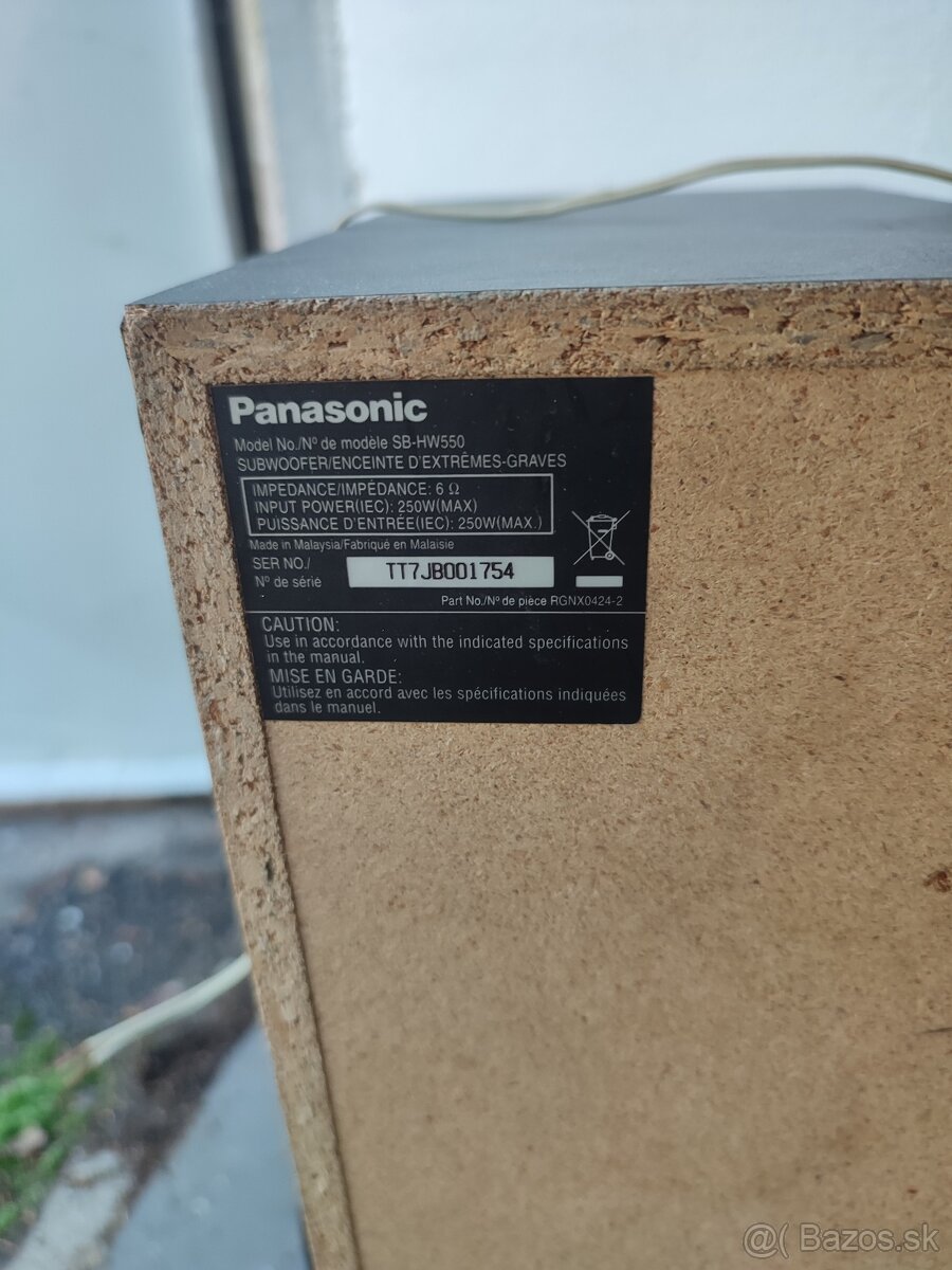 Domáce kino Panasonic ,2x Subwoofer