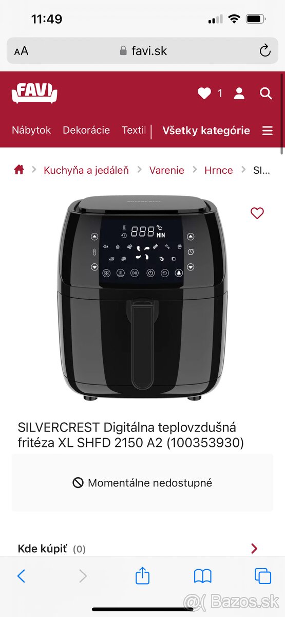 Airfryer friteza Silvercrest