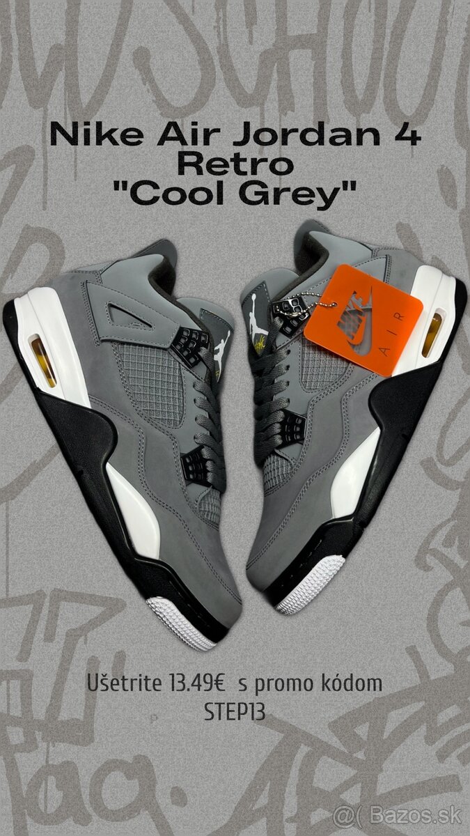 Nike Air Jordan 4 "Cool Grey"