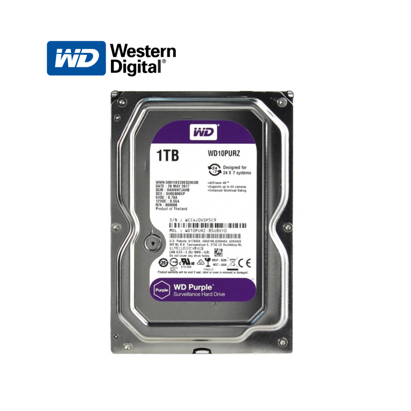 WD Purple 1TB  HDD 3,5" SATA