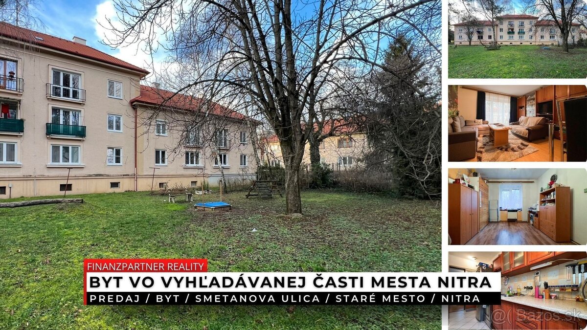 3 izbový byt, Smetanova, Staré mesto, Nitra