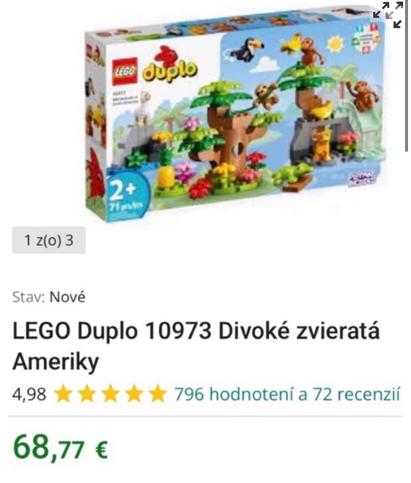 Lego duplo-  divoké zvieratá