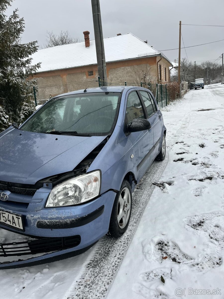 Havarovaný Hyundai Getz