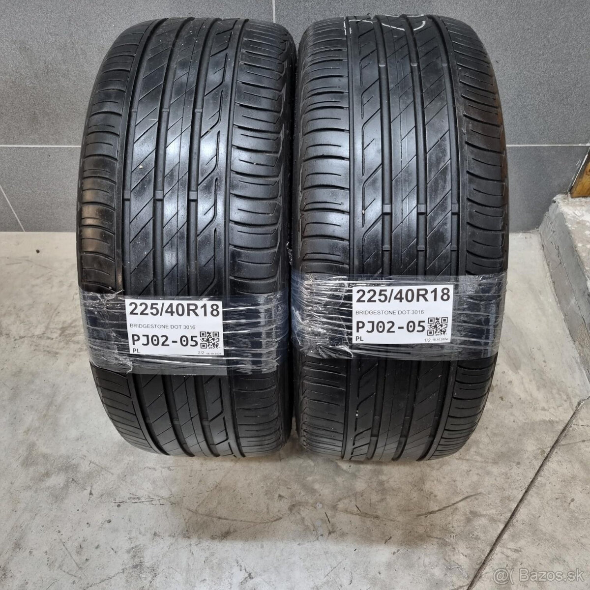 Letné pneumatiky 225/40 R18 BRIDGESTONE DOT3016