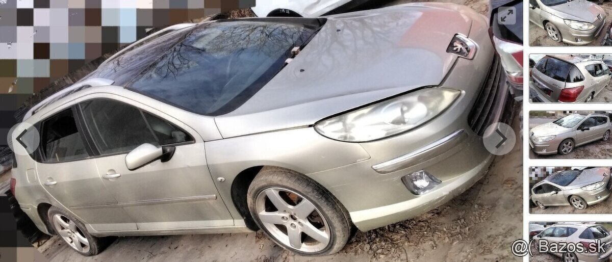 PEUGEOT 407 2.0 HDI 2007 SW predám MOTOR, Trysky 2.0 HDI 965