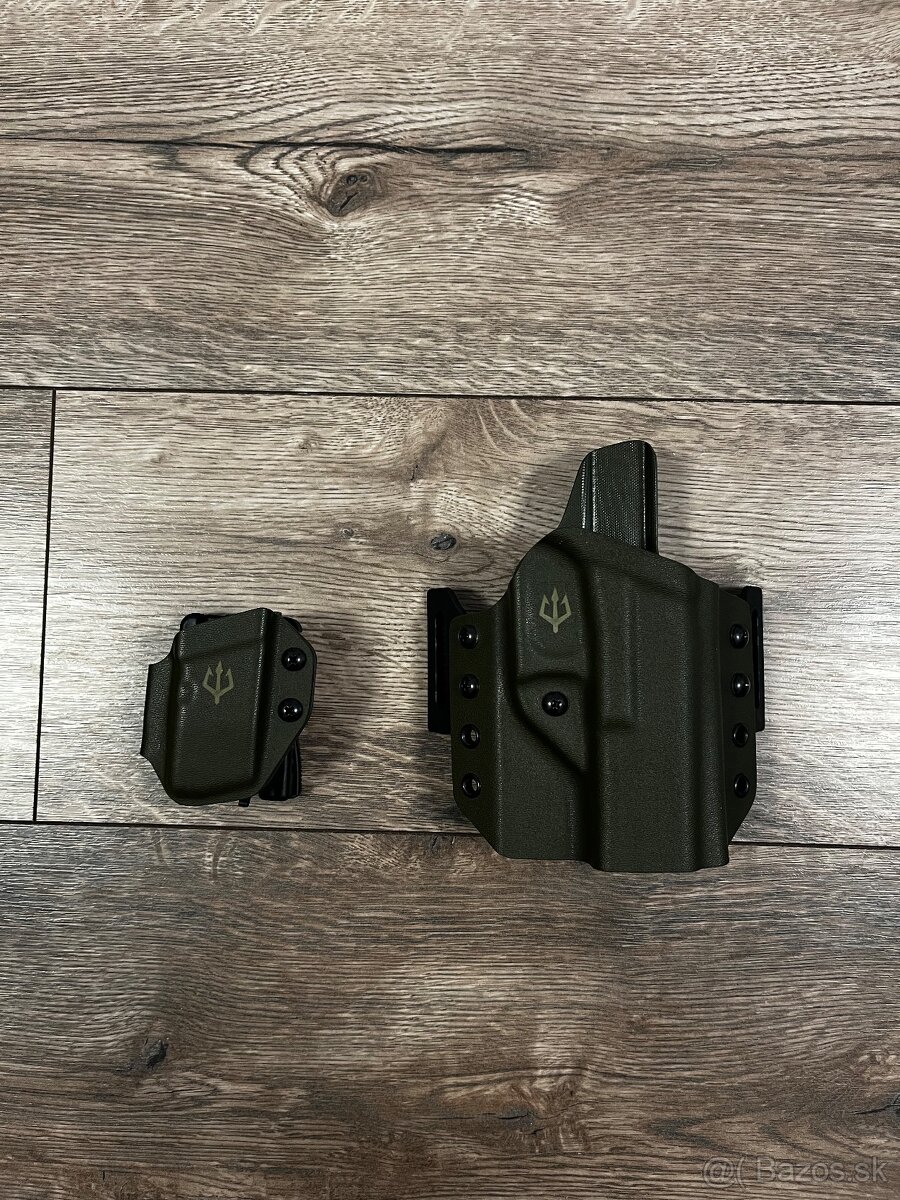 Kydexové púzdro Black trident na glock 17 gen5,4,3