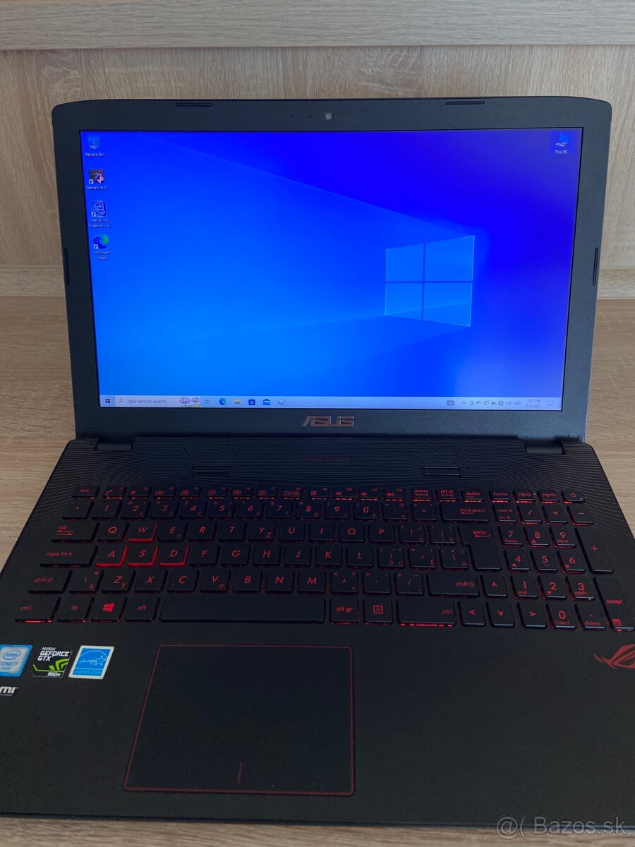 Notebook ASUS G552VW: i7 6700HQ, 16GB RAM, 1TB+256GB SSD