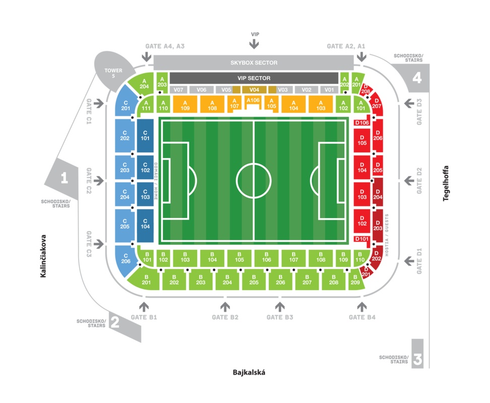 Predám 2 lístky na Slovan Dinamo sektor A101 cena 110Eur/ks