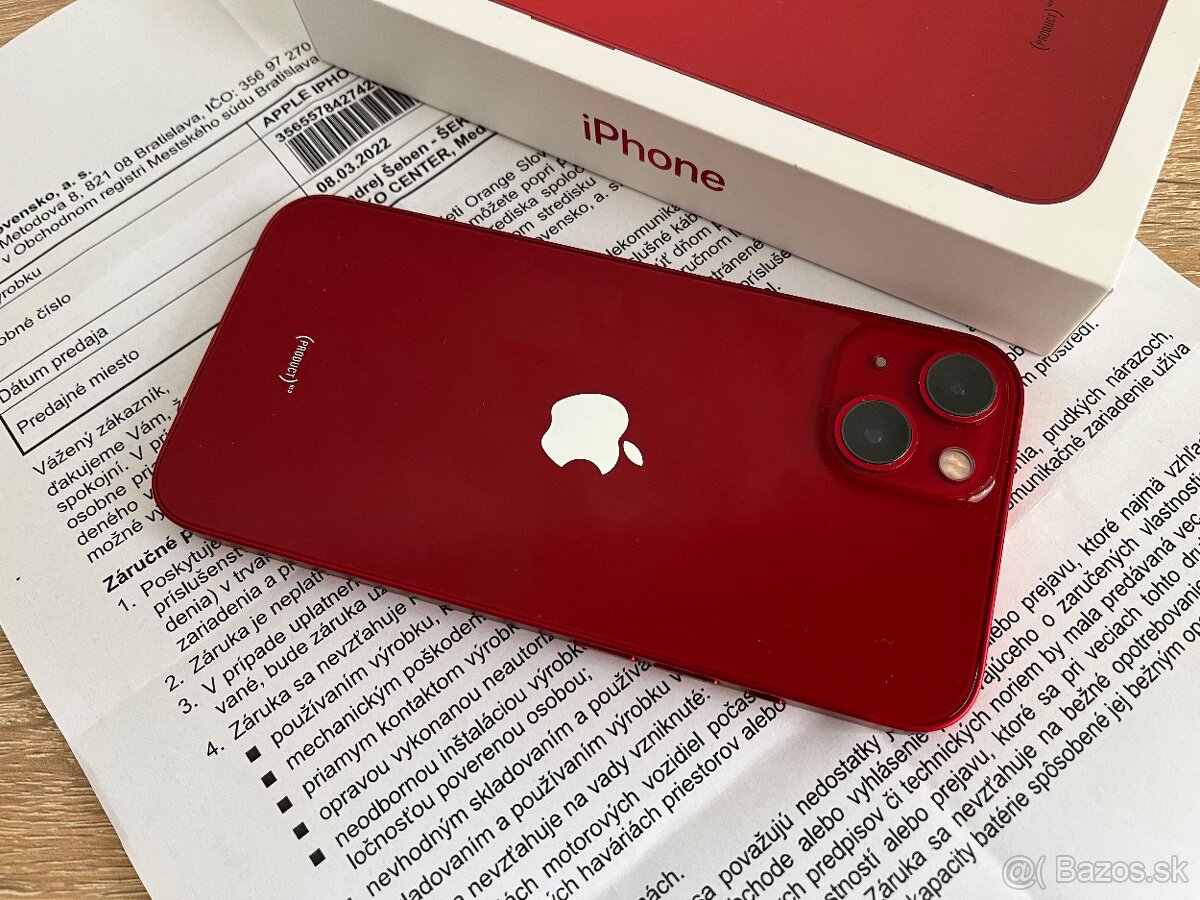 iPhone 13 128GB Product Red