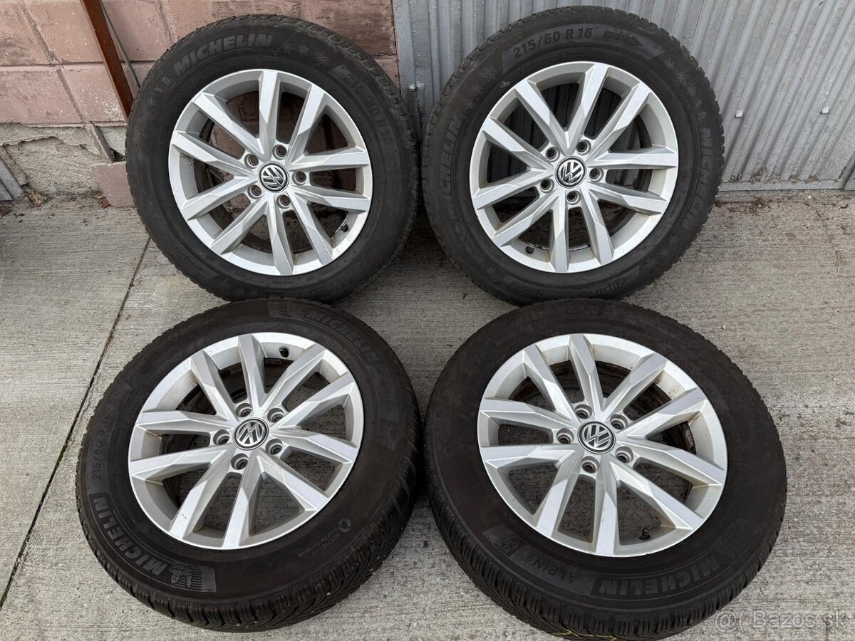 16" Elektrony 5x112 so zimnymi pneu 215/60 R16