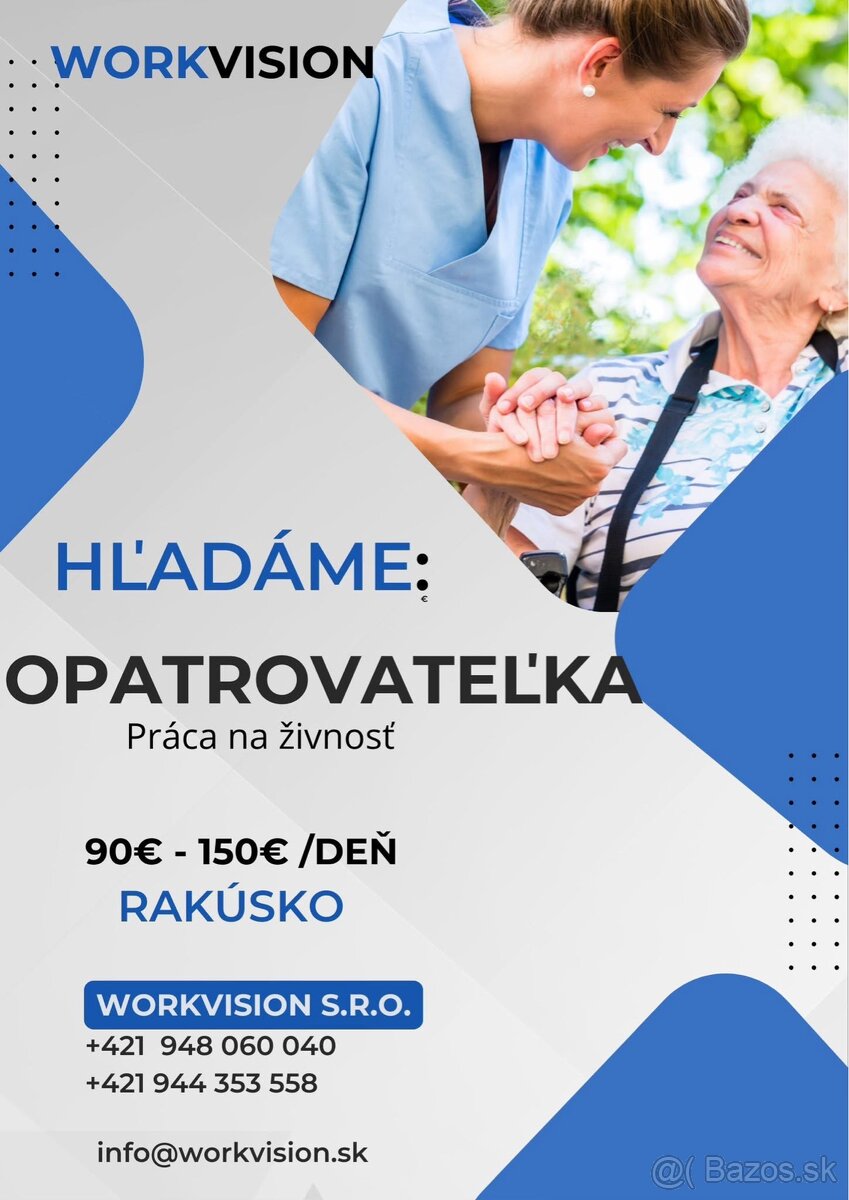 Opatrovateľka seniorov -Rakusko