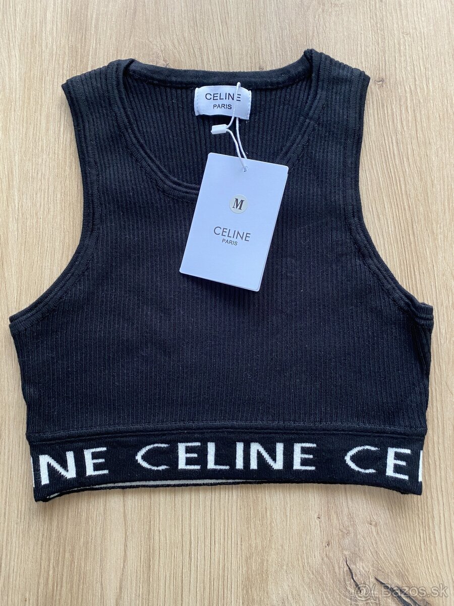 celine top čierny veľkosť M