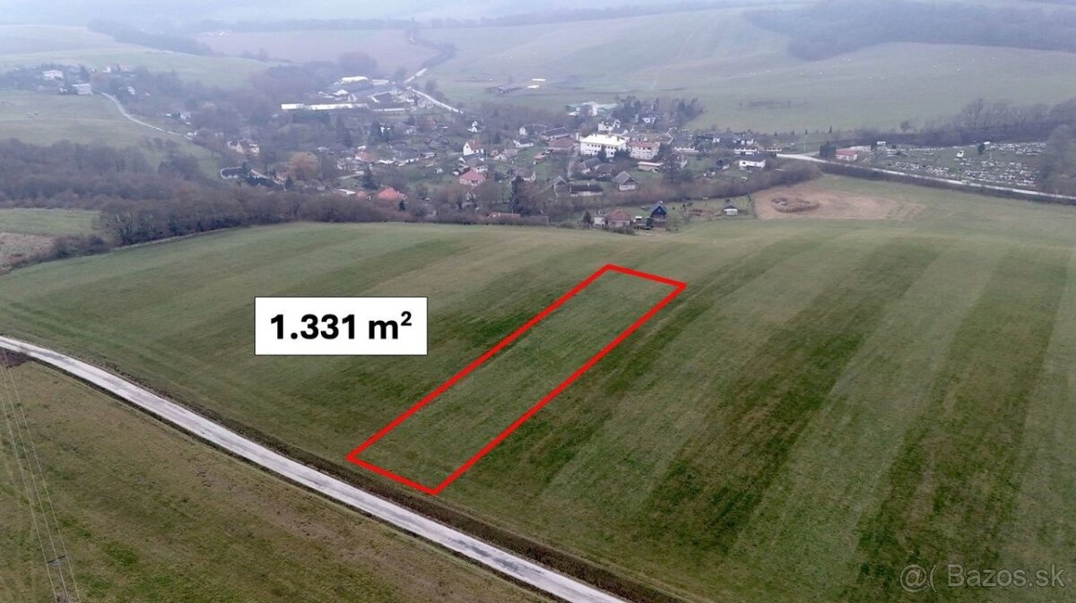 Podkylava – 1.331 m2 STAVEBNÝ POZEMOK pre chatku